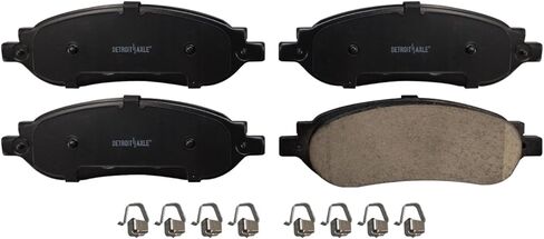 ديترويت المحور - مجموعة الفرامل الخلفية لـ 2005 2006 2007 Ford F-250 F-350 Super Duty استبدال قرص الفرامل الدوارات وسادات الفرامل السيراميك in Saudi Arabia