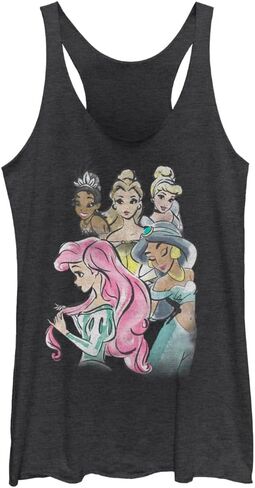 Disney Watercolor Princesses Women's Racerback Tank Top in Saudi Arabia