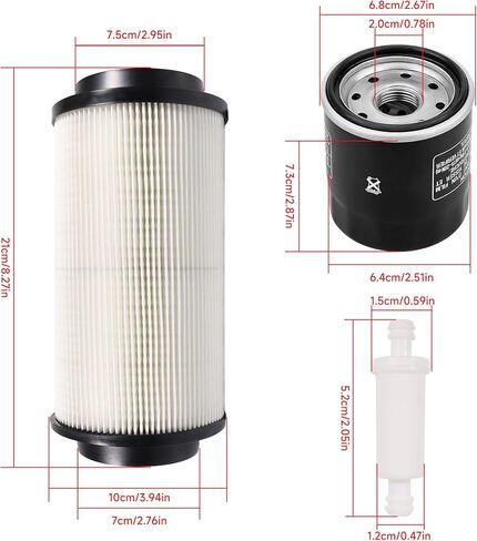 7080595 فلتر الهواء 5811633 كم الهواء النظيف 2530009 فلتر الوقود 2520799 فلتر الزيت مع المشبك لـ Polaris Scrambler Magnum 325 500 Sportsman 335 400 500 550 570 700 850 in Kuwait