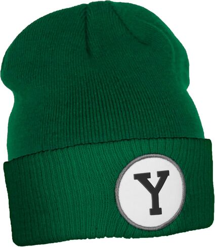 Daxton Custom A to Z Initial Letters Cuff Kelly Green Hat Beanie Warm Knit Skull Cap in Kuwait