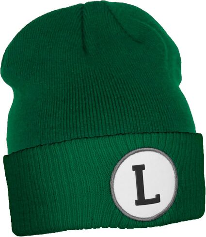 Daxton Custom A to Z Initial Letters Cuff Kelly Green Hat Beanie Warm Knit Skull Cap in Kuwait