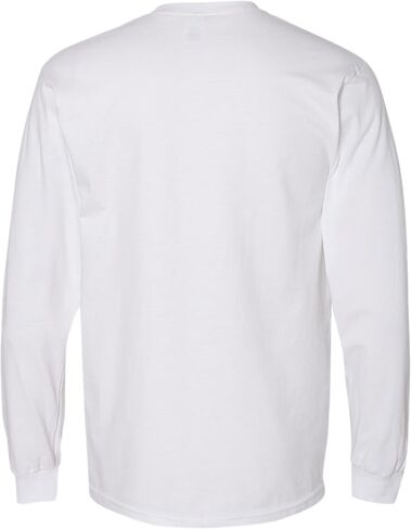 Gildan Hammer H400 Long Sleeve T-Shirt - White - XL (Pack of 5) in Saudi Arabia