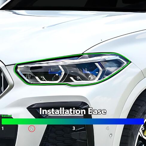 BOGAR TECH DESIGNS Full Headlight Taillight Tint Kit Compatible with BMW X6 2019-2023, Dark Smoke in Saudi Arabia