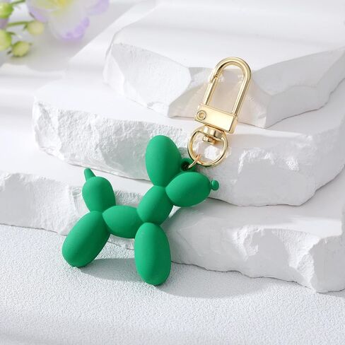 Balloon dog shape keychain cute cartoon animal dog car keychain bag accessories in Saudi Arabia