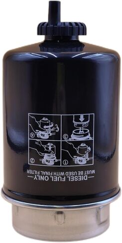 RE62424 Fuel Filter Compatible with John Deere 490E 540G 544G 548G 550H 624G 640G 740,Massey Ferguson 5641 5650 5670 700 series in Saudi Arabia