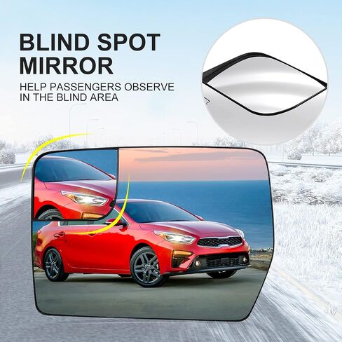 Left Driver Side Heated Mirror Glass BL3Z17K707E BL3Z-17K707-E, Replacement for F-ord F/150 Driver Side Mirror 2011 2012 2013 2014 in Saudi Arabia