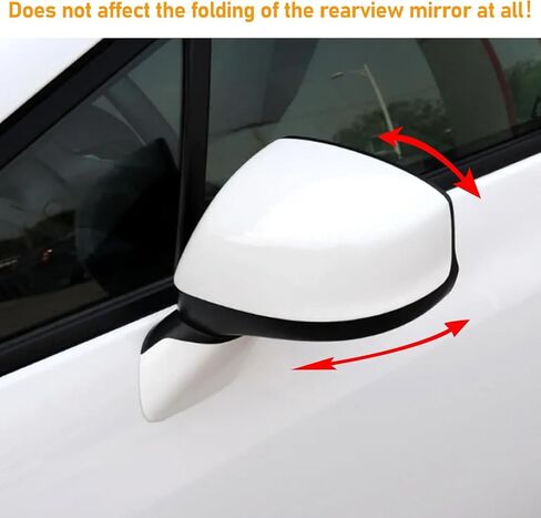 Moonlinks Compatible with 2012-2015 Honda Civic Side Mirror Cover Replacement,White LH & RH Side Door Rearview Mirror Cap for 9th Gen Civic in Saudi Arabia