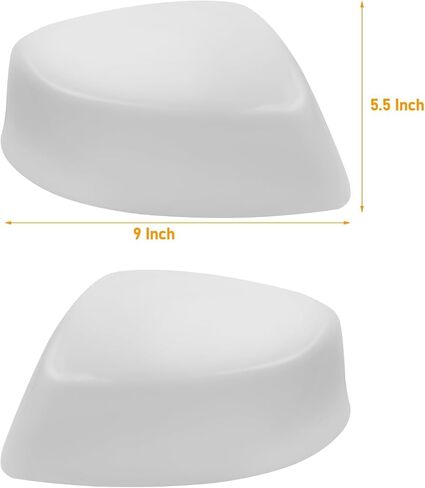 Moonlinks Compatible with 2012-2015 Honda Civic Side Mirror Cover Replacement,White LH & RH Side Door Rearview Mirror Cap for 9th Gen Civic in Saudi Arabia
