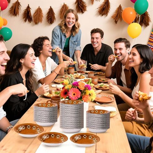 Grencian 100 Pcs 12 Oz Football Paper Bowls Football Party Supplies Heavy Duty Football Party Disposable Soup Bowls Football Dessert Bowls for Football Birthday Gameday Tailgate Party Decorations in Kuwait