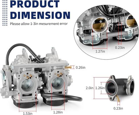 Carburetor Carb & Intake Manifold for Kawasaki KFX700 2004-2009 2011 Brute Force 650 4x4 KVF650 (Exclude 4X4i) 15003-0095 15003-0094 15003-0019 in Saudi Arabia