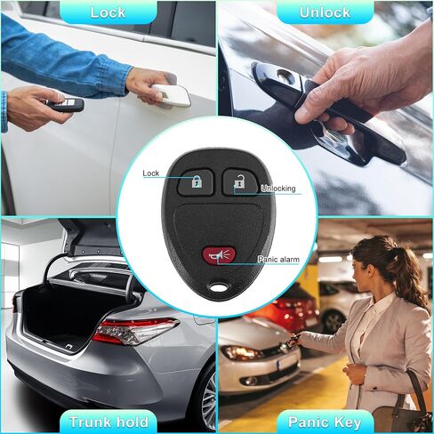 X AUTOHAUX KOBGT04A 315MHz Keyless Entry Remote Ignition Transponder Key Fob for Chevrolet HHR 2006-2011 for Chevy Uplander 2006-2008 for Buick Terraza 2006-2007 3 Buttons in Saudi Arabia