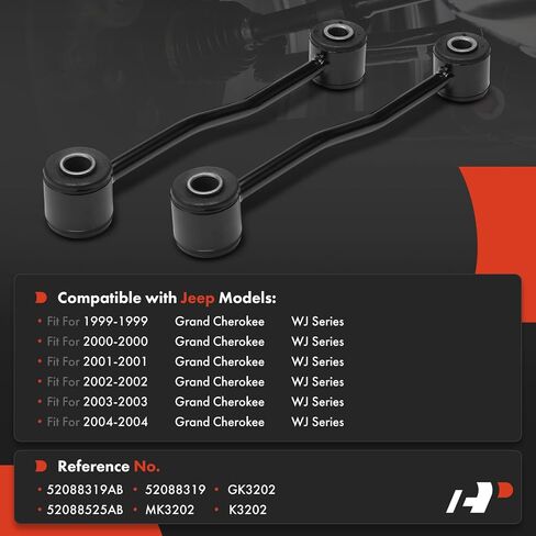 A-Premium 2 x Rear Sway Bar Links Stabilizer Bar Links, Compatible with Jeep WJ Series Grand Cherokee 1999-2004 in Saudi Arabia