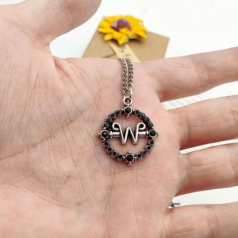 Necklace for Addams Cosplay Costume Jewelry Accessories Merch Halloween Party Gift Stuff (A) in Saudi Arabia