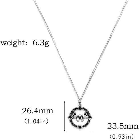Necklace for Addams Cosplay Costume Jewelry Accessories Merch Halloween Party Gift Stuff (A) in Saudi Arabia