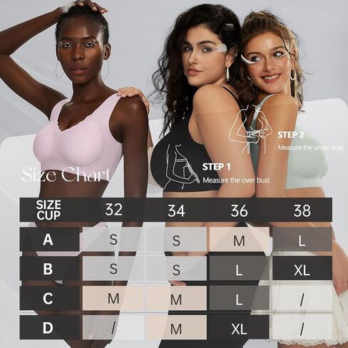 Women Seamless Bras No Underwire Push Up Pullover Bras Full Coverage Bralettes Wireless Lightweight Soft Everyday Bra in Saudi Arabia