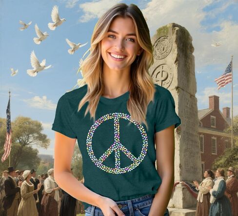 Equality Shirt for Women Human Rights T-Shirts Peace Sign Tee Tops in Kuwait