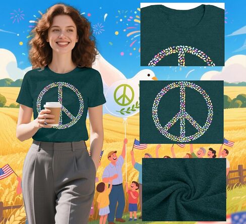 Equality Shirt for Women Human Rights T-Shirts Peace Sign Tee Tops in Kuwait