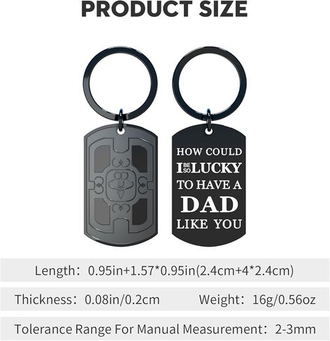 Fathers Day Gift For Dad From Daughter Son Dads Gift Dads Keychain Birthday Christmas Gifts For Dad in Saudi Arabia