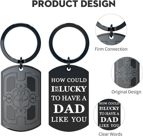 Fathers Day Gift For Dad From Daughter Son Dads Gift Dads Keychain Birthday Christmas Gifts For Dad in Saudi Arabia