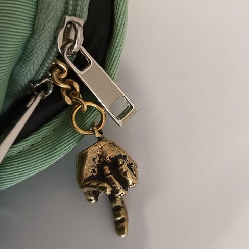 Brass Hand Key Chain Ring Pendant,Men Middle Finger Up Gesture Hanging,Metal Copper Keychain Keyring Ironic Gift in Saudi Arabia