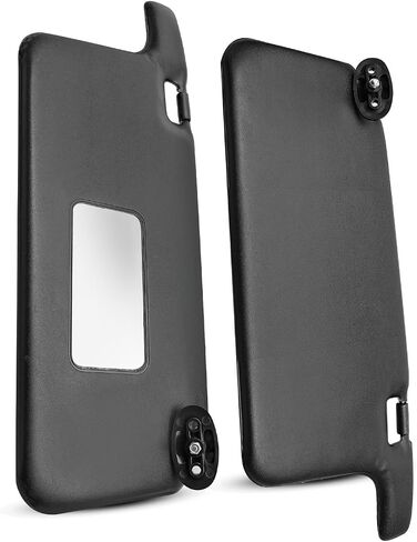 Black 1 Pair Sun Visor with Makeup Mirror Fit for Honda Civic 1996-2001 Replace 83230-S01-A32ZC 83280-S01-A32ZA TYT307020005B, Interior Sun Protection Shade for Left Driver & Right Passenger Side in Saudi Arabia