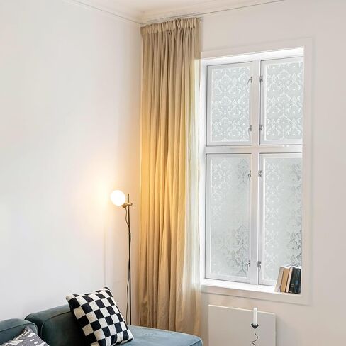 ANT Decorative Window Cling, Window Film Roll for Privacy, Decorative Window Film for Window Decorations, All-Weather & Fade-Proof, Indoor Outdoor Use (Diamond Grid, 17.7inch x 10ft) in Kuwait