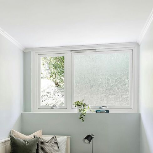 ANT Decorative Window Cling, Window Film Roll for Privacy, Decorative Window Film for Window Decorations, All-Weather & Fade-Proof, Indoor Outdoor Use (Diamond Grid, 17.7inch x 10ft) in Kuwait