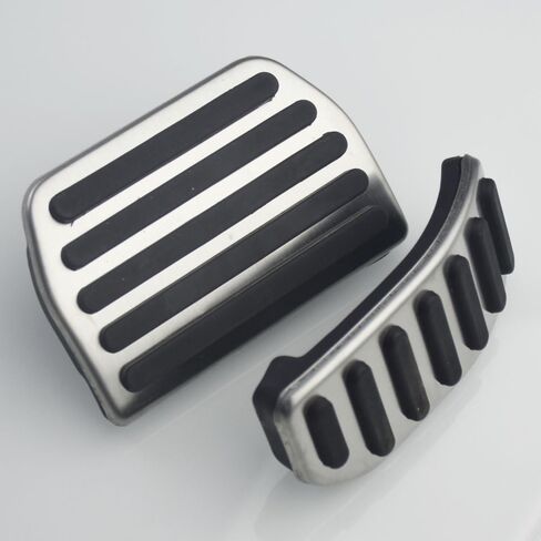 Car Styling Stainless Steel NO Drill Fuel Accelerator Brake Pedal for Volvo S60 S60L S80 S80L V60 XC60 XC70 V70 Auto Accessories(MT) in Saudi Arabia