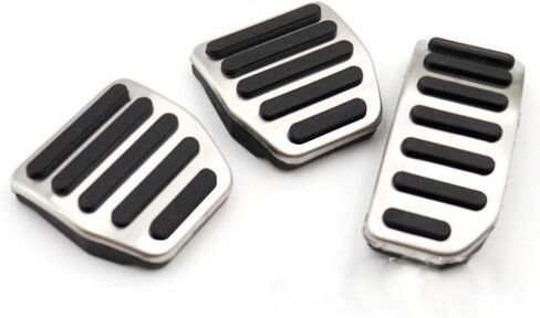 Car Styling Stainless Steel NO Drill Fuel Accelerator Brake Pedal for Volvo S60 S60L S80 S80L V60 XC60 XC70 V70 Auto Accessories(MT) in Saudi Arabia