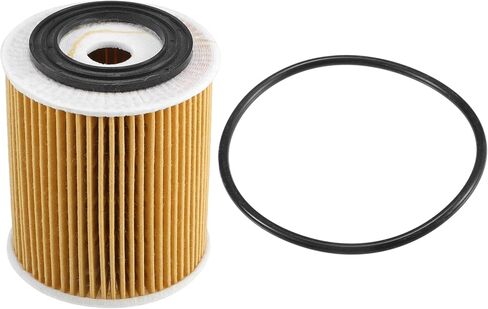 Motoforti Engine Oil Filter, for Mini Cooper 2002-2008, Paper, with Gasket, Yellow, 1 Set in Saudi Arabia