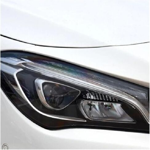 غطاء المصباح الأمامي متوافق مع Benz W117 CLA Class 2016 2017 2018 2019 عدسة المصباح الأمامي غطاء عاكس الضوء الشفاف يستبدل الزجاج (2 قطعة يسارًا ويمينًا) in Kuwait