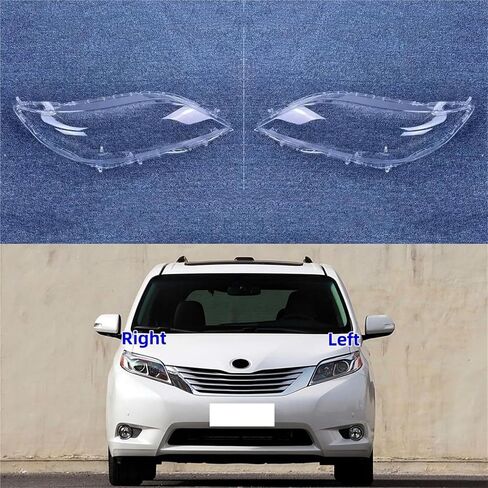 Compatible For Toyota Sienna 2016 2017 2018 Automotive Accessories Headlight Cover Transparent Lampshade Shell Lens Glass(1PCS Right Side) in Saudi Arabia