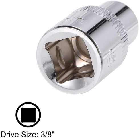 TOP-VIGOR 2Pcs 3/8-Inch Drive by 8mm Deep and Shallow Socket, Cr-V Drive Socket, 6-Point, Metric for Auto Repairing and Household in Saudi Arabia