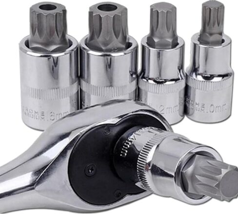 TOP-VIGOR 2Pcs 3/8-Inch Drive by 8mm Deep and Shallow Socket, Cr-V Drive Socket, 6-Point, Metric for Auto Repairing and Household in Saudi Arabia