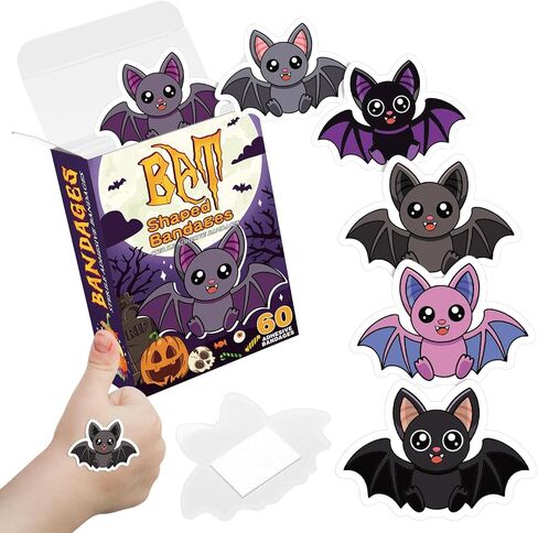 Geiserailie 60 Pcs Kids Crayon Bandages with Gift Box Back to School Supplies Self Adhesive Crayon Bandages for Minor Cuts Scrapes Fun First Aid Kit First Day of School Classroom Party Gift in Kuwait