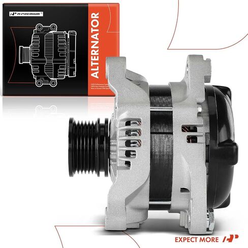 A-Premium Alternator Compatible with Lexus IS300 2021-2023 2.0L, NX200t 2015-2017 2.0L, NX300 2018-2021 2.0L, RC300 2022-2023 2.0L, 12V 155A 6-Groove Decoupler Pulley Clockwise, Replace# 2706036101 in Saudi Arabia