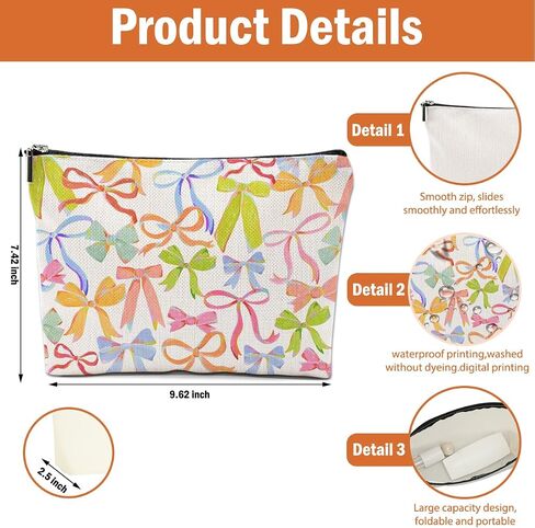 2 PCs Cable Organizer Bag Funny Makeup Bag Charger Bag Plugs Cosmetic Bag, Travel Storage Bag for Charging Cord Electronics Accessories Storage, Gifts for Women Christmas birthday Gifts Zipper Pouch in Kuwait