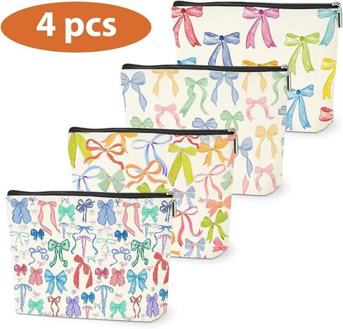 2 PCs Cable Organizer Bag Funny Makeup Bag Charger Bag Plugs Cosmetic Bag, Travel Storage Bag for Charging Cord Electronics Accessories Storage, Gifts for Women Christmas birthday Gifts Zipper Pouch in Kuwait