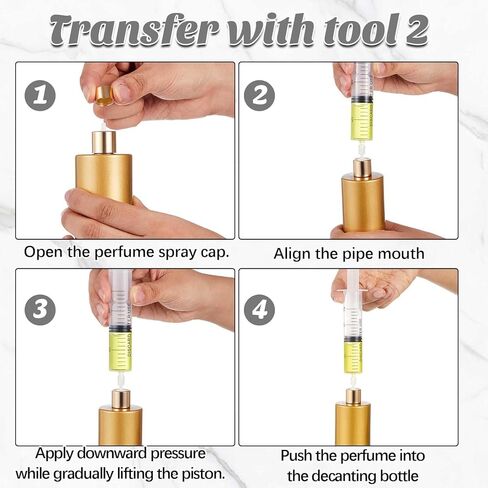 12 عبوة من زجاجات العطور الزجاجية ومجموعة أدوات إعادة التعبئة، 50 مل، زجاجات رذاذ عطر للسفر، أوعية رذاذ محمولة فارغة قابلة لإعادة الملء مع مجموعة نقل موزع (أسود) in Kuwait