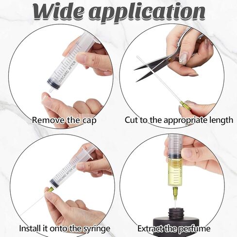 12 عبوة من زجاجات العطور الزجاجية ومجموعة أدوات إعادة التعبئة، 50 مل، زجاجات رذاذ عطر للسفر، أوعية رذاذ محمولة فارغة قابلة لإعادة الملء مع مجموعة نقل موزع (أسود) in Kuwait