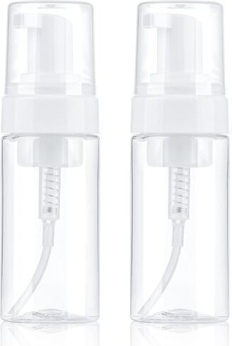 Foam Pump Bottle, 4oz Leak Proof Foaming Soap Dispenser Plastic Refillable Foam Bottles for Shampoo, Hand Soap, Body Wash, Face Wash in Saudi Arabia