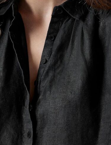 قمصان Zontroldy النسائية بأزرار سفلية كاجوال من القطن والكتان ورقبة على شكل حرف V قميص كاجوال بأكمام قصيرة وبلوزات علوية in Kuwait