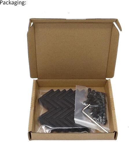 20Pcs Black 1" x 1" Aluminum Extrusion Profiles 1010 Series L-Shape Interior Corner Connector Joint Bracket with Screws for 10/10 Aluminum Profile 1 Inch x 1 Inch Extrusion Profiles Rail in Kuwait