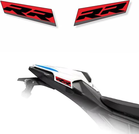 Motorcycle Fairing Sticker Reflective Waterproof Tail Cowl Vinyl Decals Compatible with BMW S1000RR 2022-2023 (Blue, red, and White) in Saudi Arabia