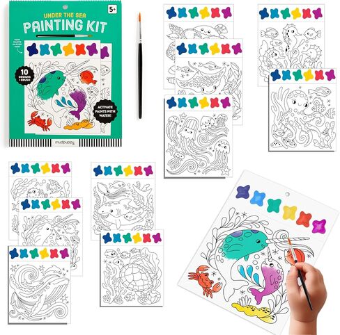 Mudpuppy Frank Lloyd Wright – Painting Kit with Illustrations of Geometric Patterns and Designs for Children Ages 5 and Up in Saudi Arabia