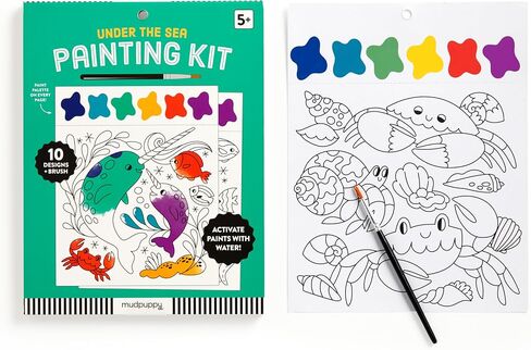 Mudpuppy Frank Lloyd Wright – Painting Kit with Illustrations of Geometric Patterns and Designs for Children Ages 5 and Up in Saudi Arabia