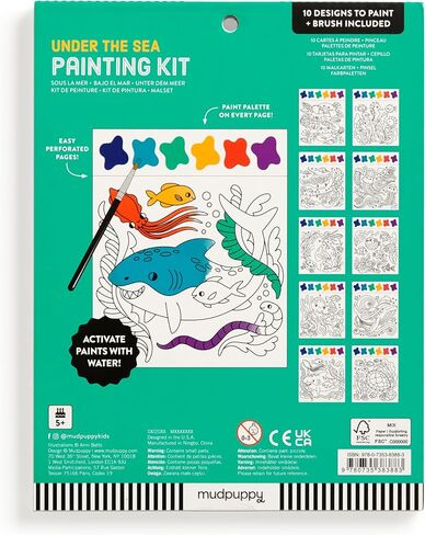 Mudpuppy Frank Lloyd Wright – Painting Kit with Illustrations of Geometric Patterns and Designs for Children Ages 5 and Up in Saudi Arabia