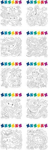 Mudpuppy Frank Lloyd Wright – Painting Kit with Illustrations of Geometric Patterns and Designs for Children Ages 5 and Up in Saudi Arabia