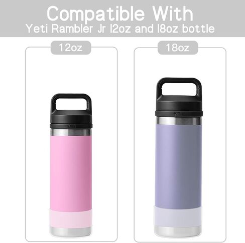2Pcs Silicone Boot for YETI Rambler 36oz Bottle, Anti-Slip Sleeve Bottom Protector Accessories for YETI Rambler 36oz, BPA Free Silicone (Black) in Kuwait