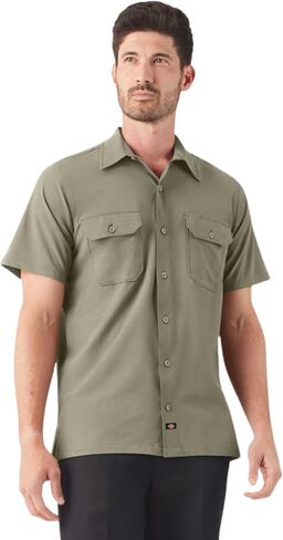 Dickies Men's Short Sleeve Performance Work Shirt in Saudi Arabia